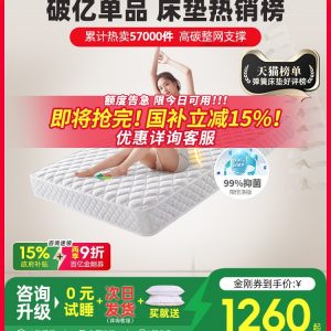 穗宝弹簧加厚1.8米床经济型家用成人双人床席梦思护脊床垫 堪培拉