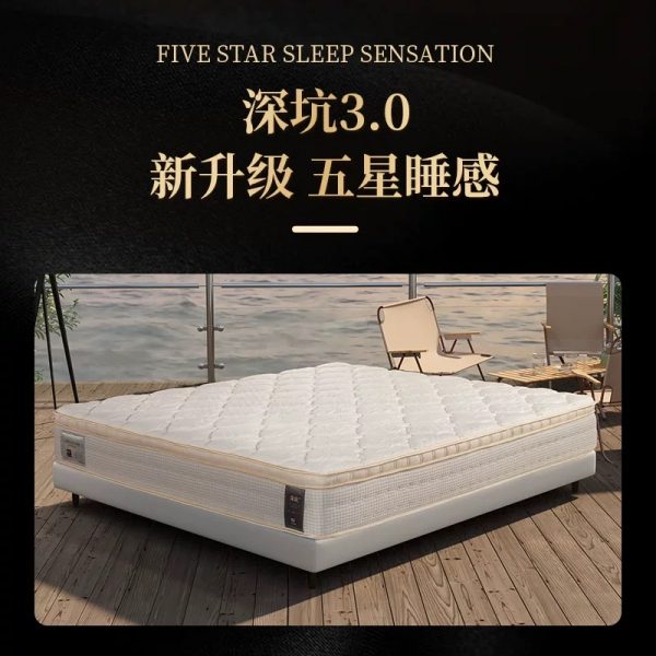 【商场同款】金可儿 床垫乳胶弹簧床垫席梦思五星酒店世茂深坑3.0 - 图片 2