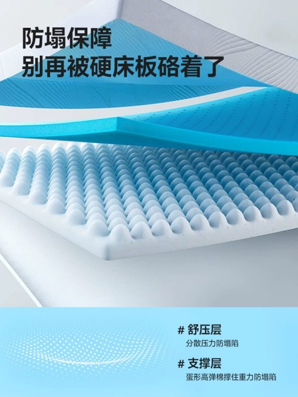 眯狸宿舍床垫学生单人租房专用榻榻米床垫薄垫褥子家用海绵软垫子 - 图片 2