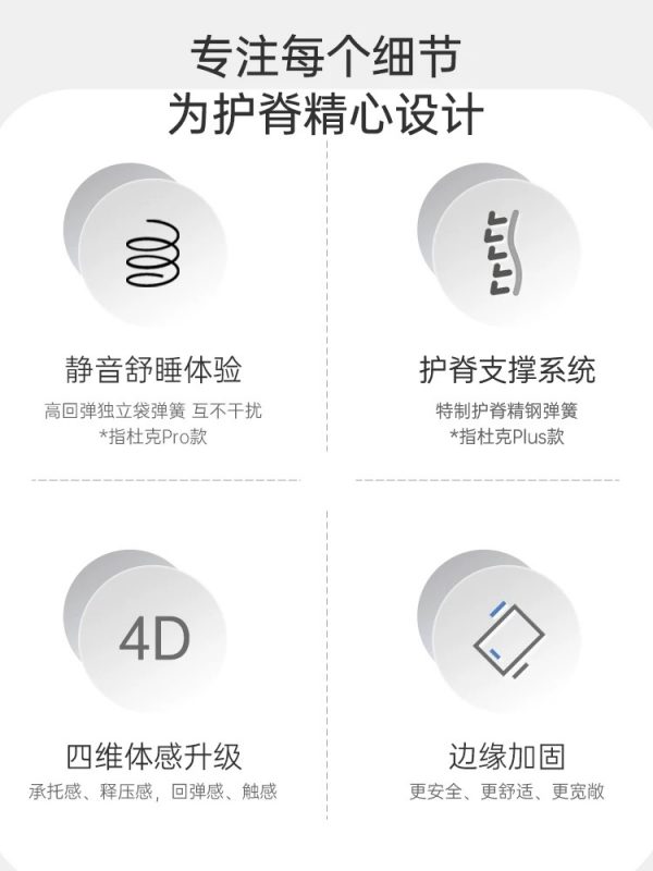 Serta/舒达 杜克Plus偏硬护脊床垫双面用弹簧席梦思床垫1.8米主卧 - 图片 2