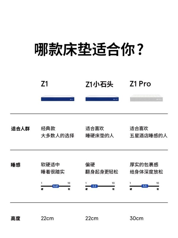 蓝盒子Z1 软硬适中记忆棉弹簧床垫家用卧室席梦思 - 图片 2