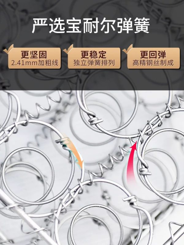 穗宝弹簧加厚1.8米床经济型家用成人双人床席梦思护脊床垫 堪培拉 - 图片 4