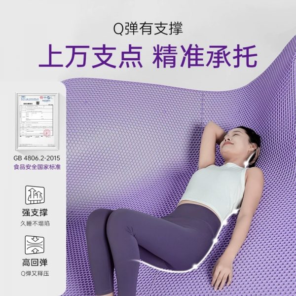 qrua巢物硬核pro床垫家用弹簧席梦思tpe透气纤维护腰垫子卧室家具 - 图片 5