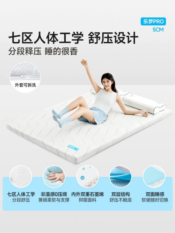 眯狸宿舍床垫学生单人租房专用榻榻米床垫薄垫褥子家用海绵软垫子 - 图片 8