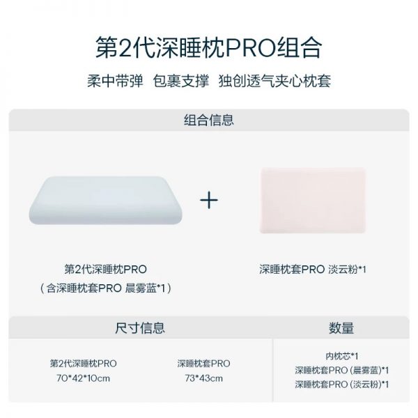 亚朵星球第2代深睡枕PRO记忆棉成人枕头套和枕芯一套护颈枕礼盒装 - 图片 8